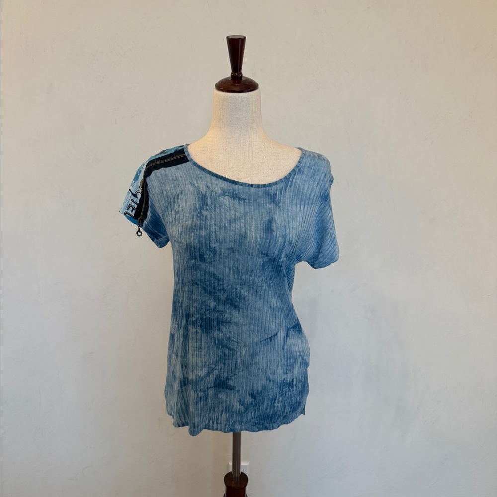 Blue Tie-Dye Women's Top